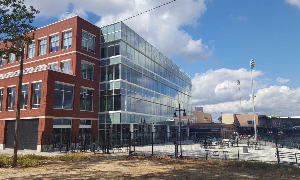 First-Base-Building-at-BullStreet-ballpark-side-3