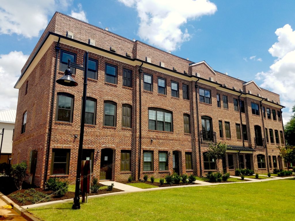 TownPark at BullStreet-Completed Townhomes Phase 1-Aug. 2018-Photo of Exterior